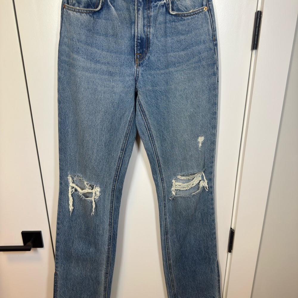 GRLFRND The Harlow high rise boot with slit hem in Blue Diamond size 25 - Picture 9 of 13